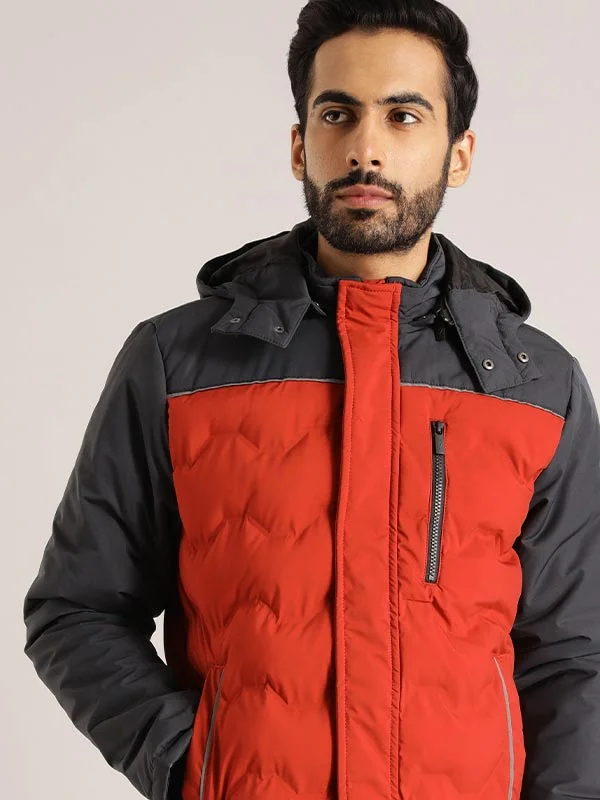 Unwind with Weekend Discounts Men Cut & Sew Full Sleeve Biker Jacket