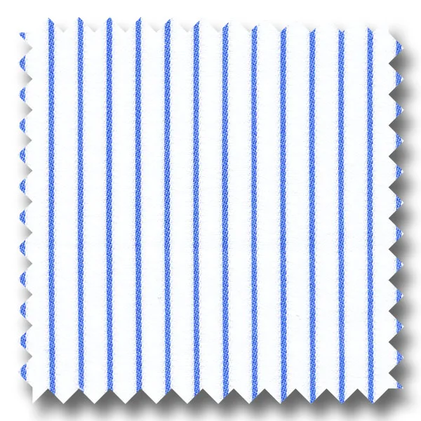 Deal Alert Blue Stripe 170 2Ply Broadcloth - Custom Dress Shirt