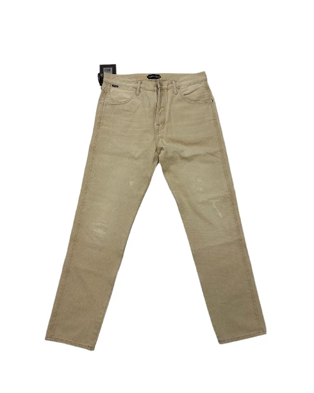 Weekend Offers That Excite Tom Ford Mens Jeans In Beige