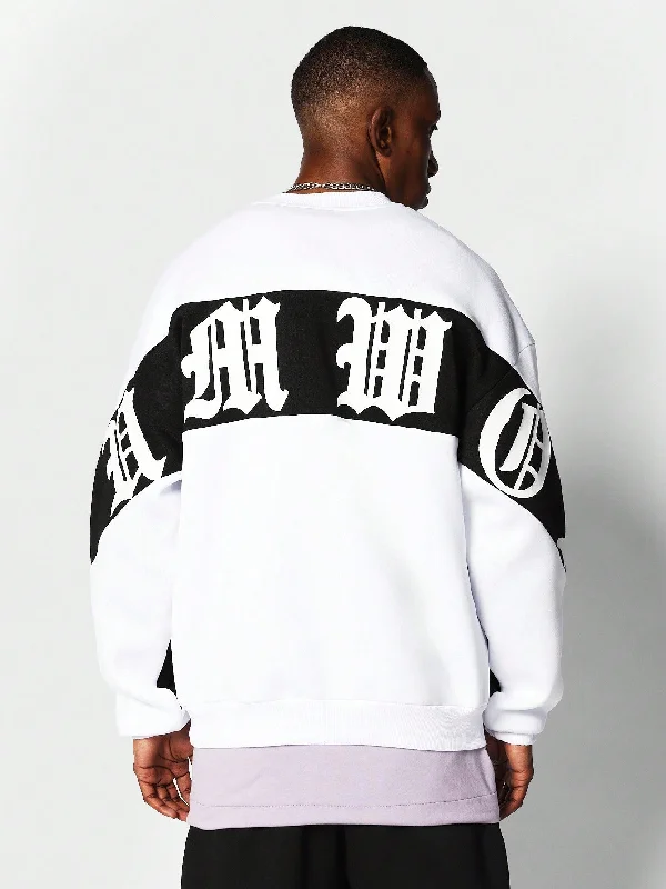Season Finale Sale Crew Neck Sweatshirt With Back Graphic Print
