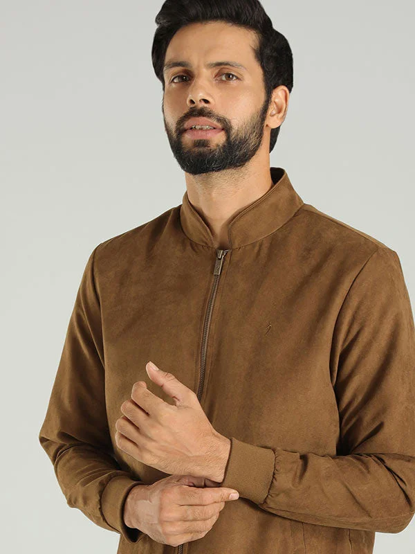 Midnight Sale Men Solid Full Sleeve Bomber Jacket