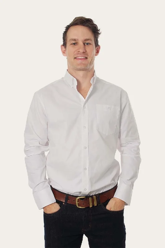 Reduced Prices Heritage Mens Plain Dress Shirt - White