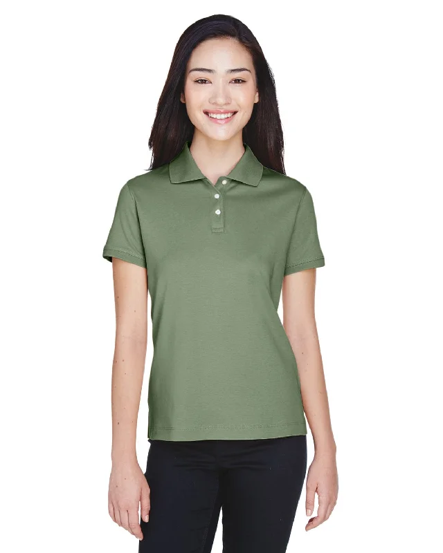 Weekend Specials to Relish Devon & Jones Ladies Perfect Pima Interlock Polo Shirt | Dill