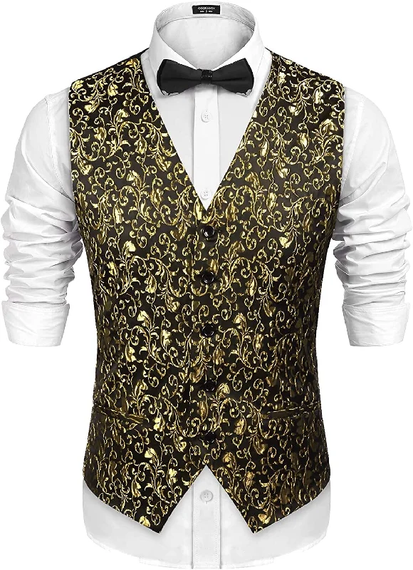 Deal of the Day Floral Victorian Tuxedo Suit Vest (US Only)