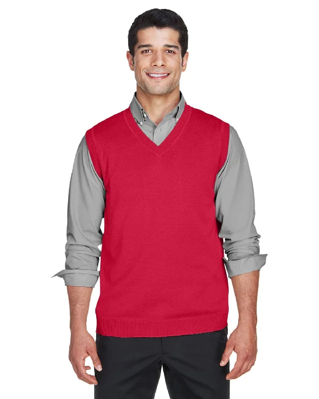 Don't Wait Devon & Jones V-Neck Vest | Red