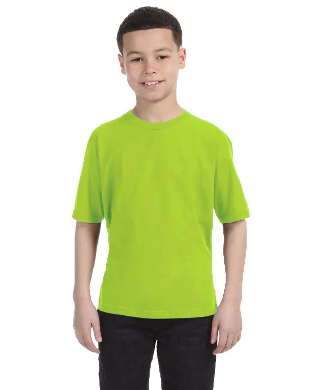 Weekend Discounts to Delight Anvil Youth Fashion Fit T-Shirt | Neon Green