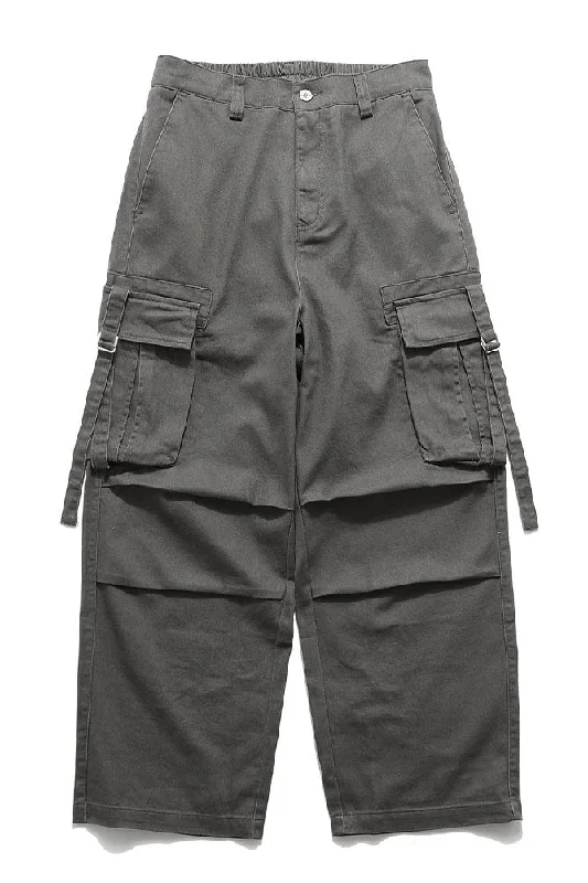 Shop and Save Straight Cargo Pants In Grey