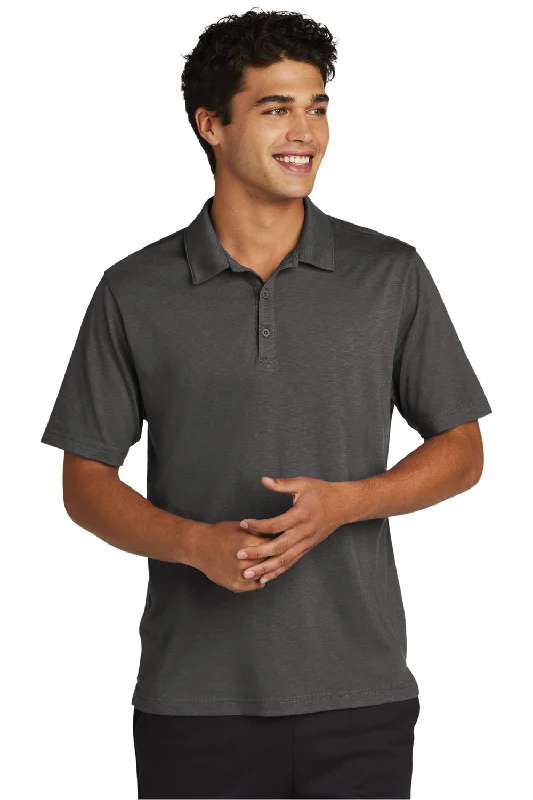 Limited Time Discount Sport-Tek Mens Strive Moisture Wicking Short Sleeve Polo Shirt - Graphite Grey Limited Time Discount Sport-Tek Mens Strive Moisture Wicking Short Sleeve Polo Shirt - Graphite Grey