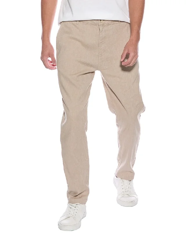 Weekend Discounts to Celebrate Onia Stretch Canvas Traveler Linen-Blend Pant