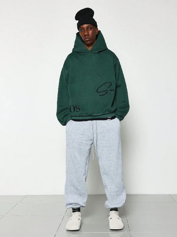 Weekend Specials to Relish Regular Fit Overhead Hoodie With Signature Embroidery
