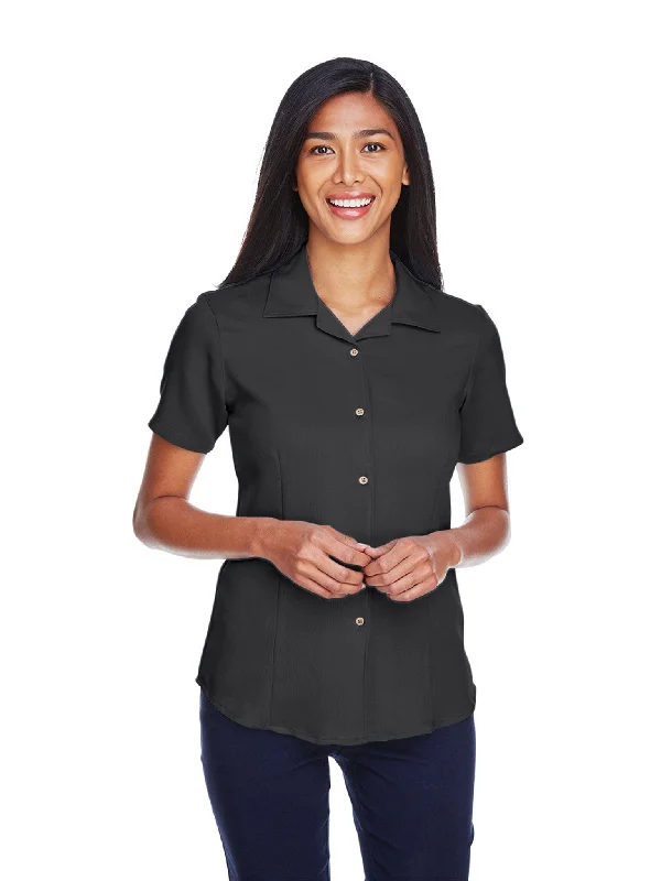 Weekend Bargains Await You Harriton Ladies Bahama Cord Camp Shirt
