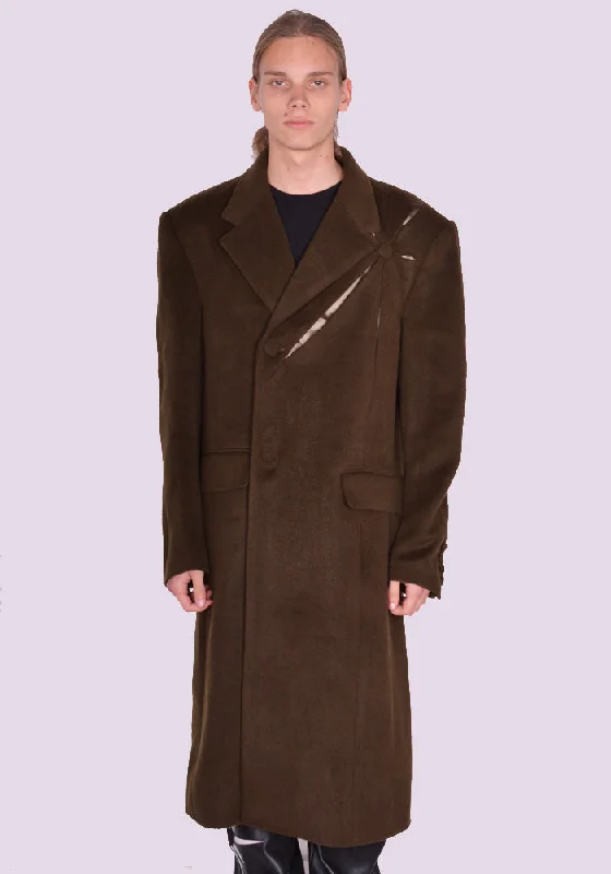 Weekend Offers That Excite KUSIKOHC KUW3CT01KR-C4001.999 ORIGAMI COAT OLIVE
