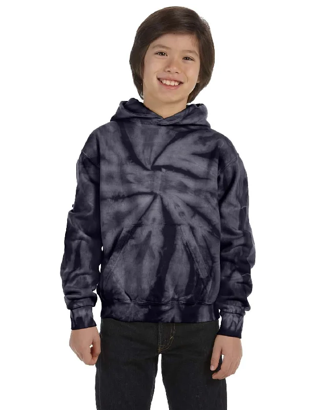 Weekend Offers That Shine Tie-Dye Youth Pullover Hoodie | Spider Navy