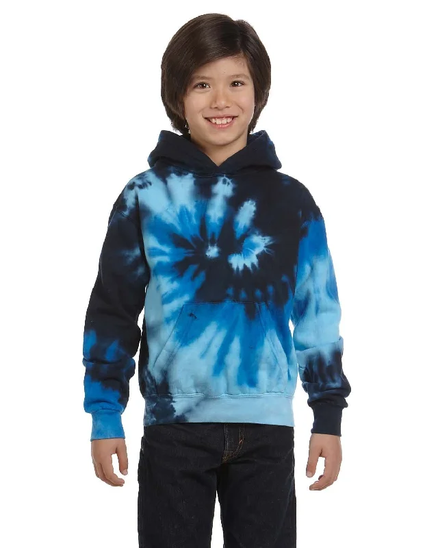 Weekend Deals That Dazzle Tie-Dye Youth Pullover Hoodie | Blue Ocean