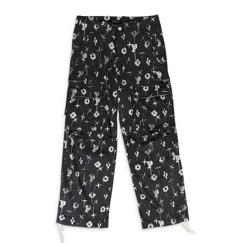 Weekend Specials to Enjoy DOUBLE POCKET CARGO BLACK CARGO PANTS