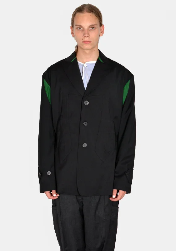 Weekend Savings Extravaganza KIKO KOSTADINOV MEN KKAW23J01-25 SOLON BLAZER JET BLACK/HUNTER GREEN Weekend Savings Extravaganza KIKO KOSTADINOV MEN KKAW23J01-25 SOLON BLAZER JET BLACK/HUNTER GREEN