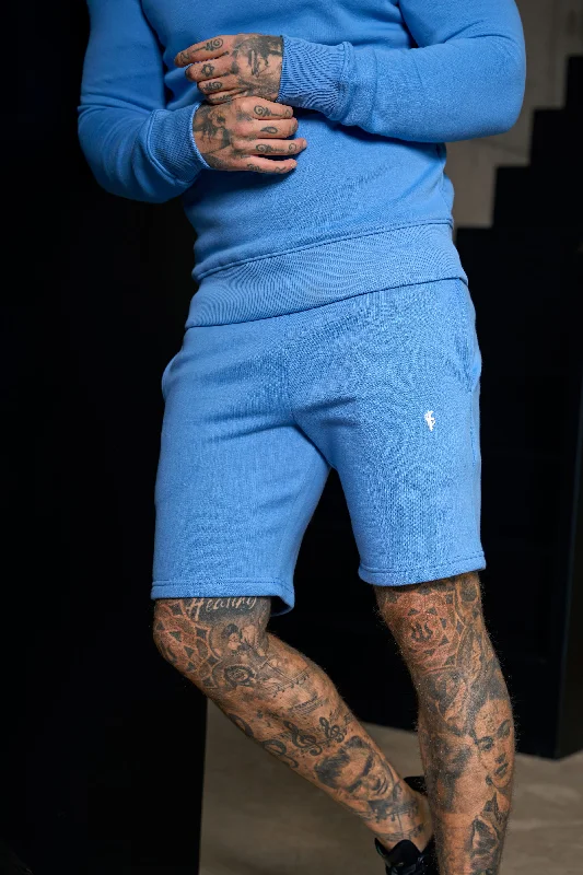 Buy Now FS Plain Blue Shorts with FS Branding - FSH1206
