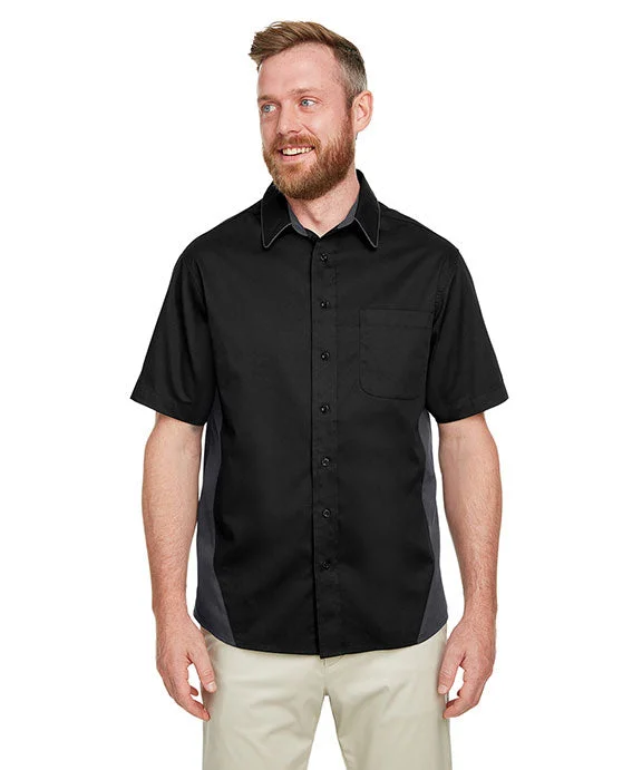 Year-End Clearance M586 - Harriton Mens Flash IL Colorblock Short Sleeve Shirt