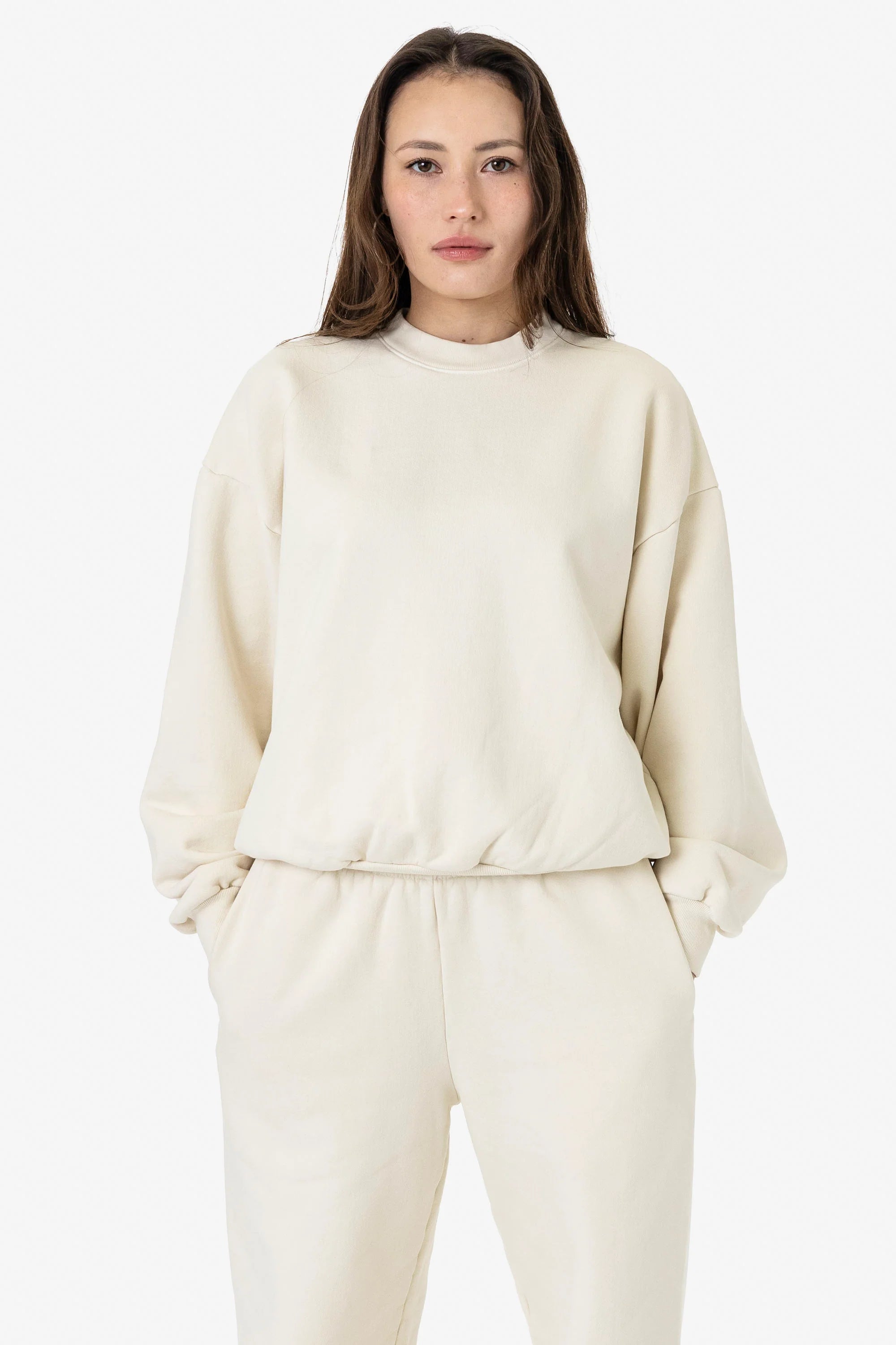 Flash Sale 16oz. Garment Dye Plush Fleece Crewneck