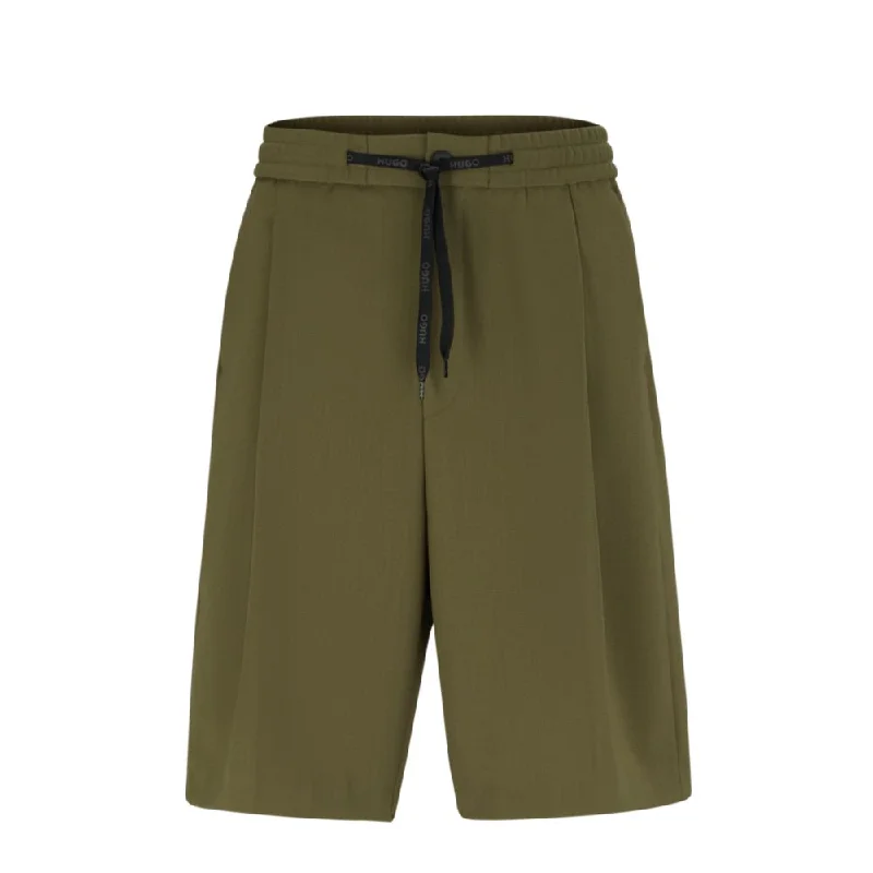 Deep Discounts Relaxed-fit shorts in structured performance-stretch fabric