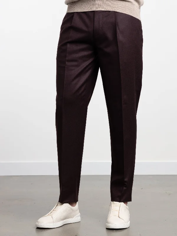 Mega Sale Burgundy Wool Trousers
