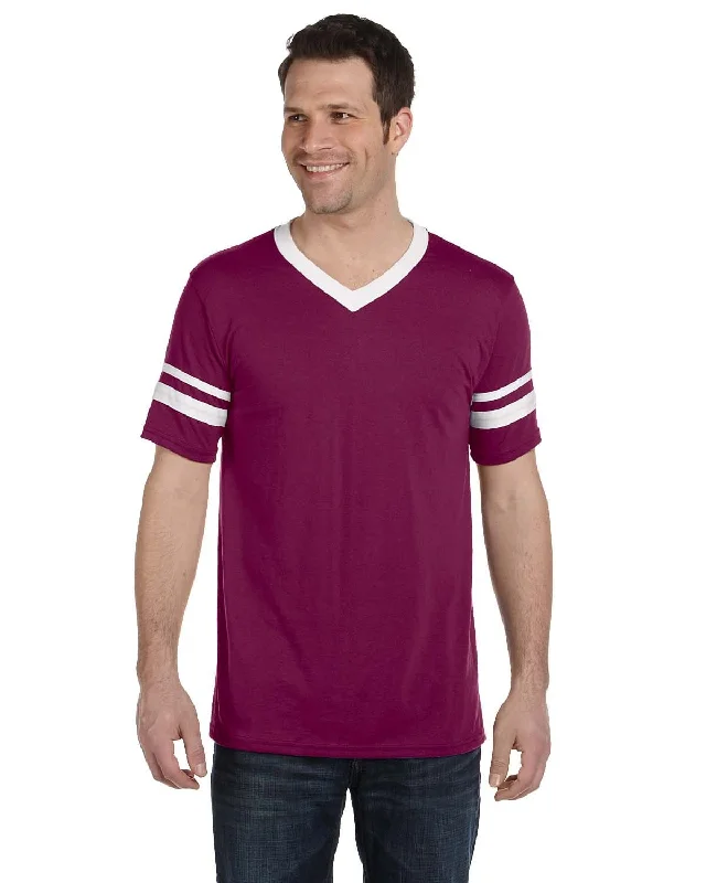 Steals and Deals Augusta Sleeve Striped Jersey | Maroon/ White