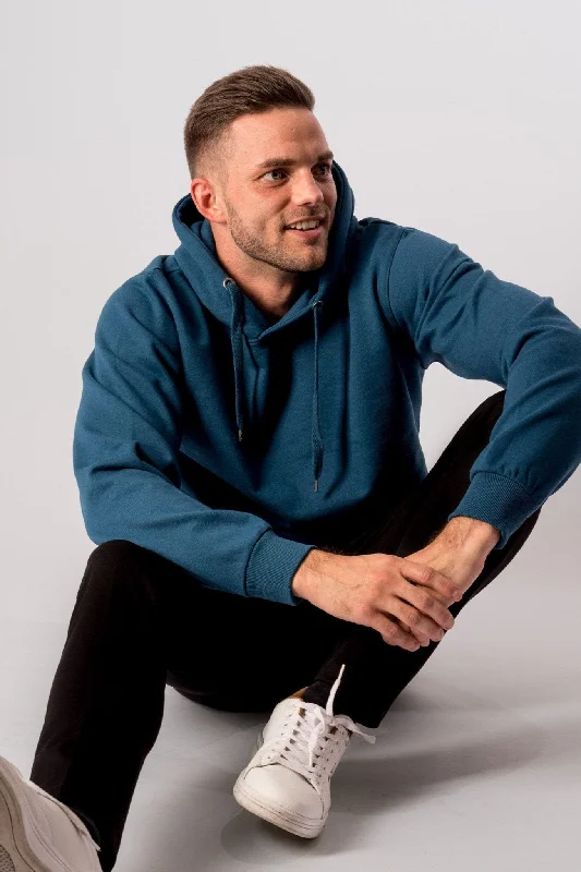 Price Drop Basic Hoodie - Petrol blue