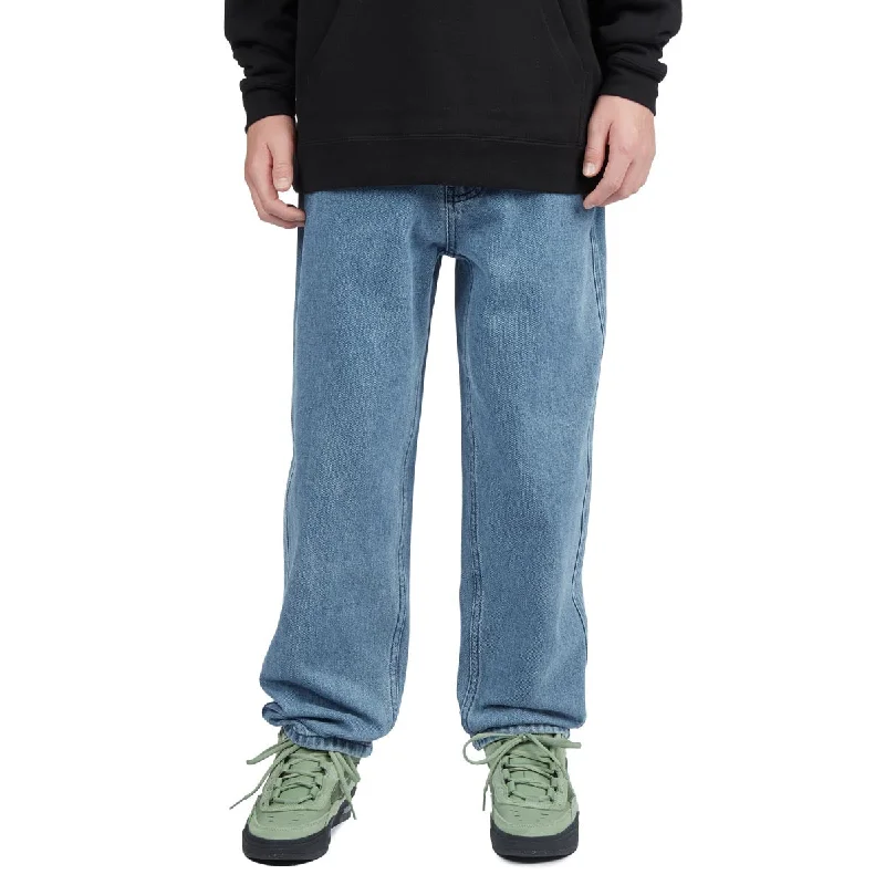 Discount Mania CCS Youth Baggy Taper Denim Jeans - Medium Blue