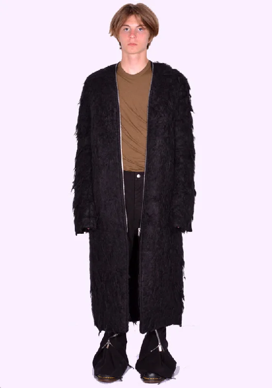 Major Deal RICK OWENS MEN RU02D6960 WSH KLAUS COAT BLACK