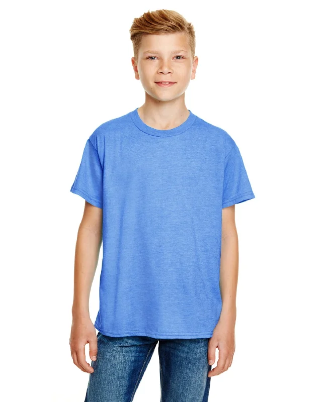 Weekend Savings Bonanza Anvil Youth Fashion Fit T-Shirt | Hthr Royal Blue