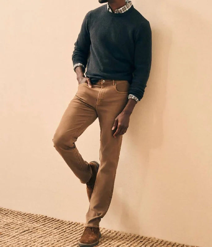 Epic Value Stretch Terry 5-Pocket Pant In Bark Brown