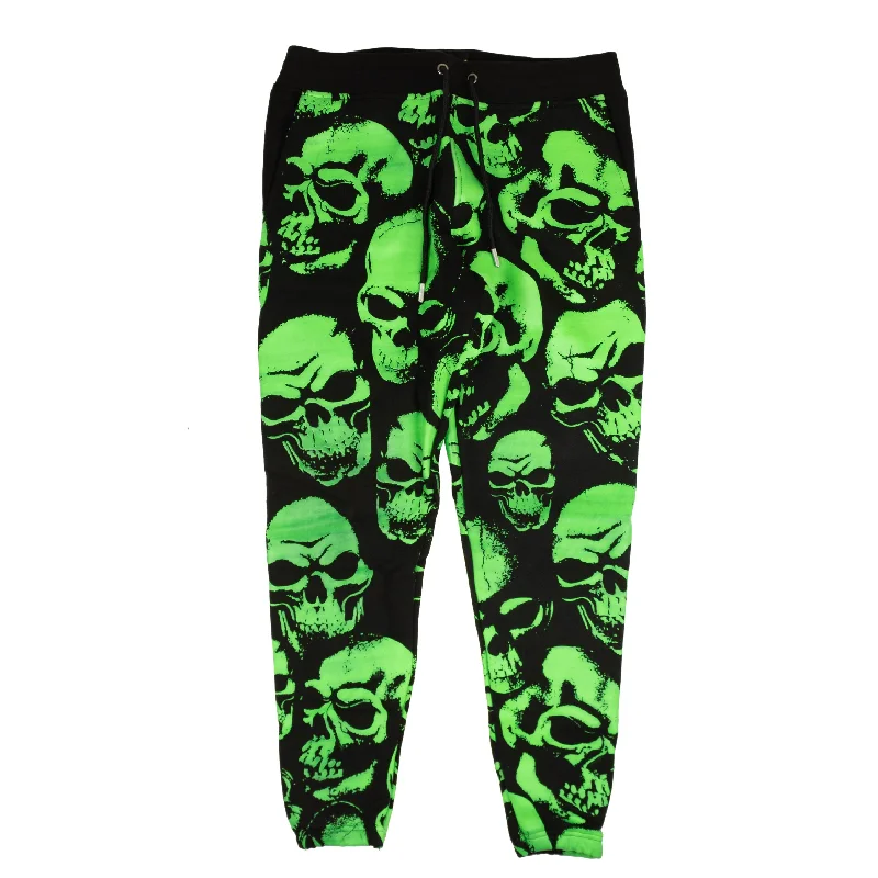 Weekend Flash Sale 95-PSY-1003/M PSY_SKULL_SWEATPANTS PSYCHWORLD Skull Sweatpants