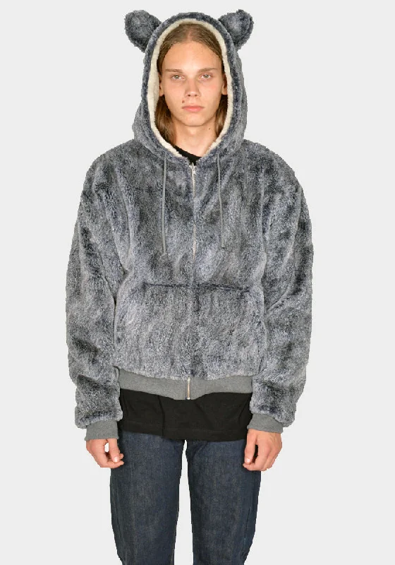 Weekend Offers That Impress SKY HIGH FARM SHF04T026-1 UNISEX REVERSIBLE WOLF AND SHEEP HOODIE GREY Weekend Offers That Impress SKY HIGH FARM SHF04T026-1 UNISEX REVERSIBLE WOLF AND SHEEP HOODIE GREY