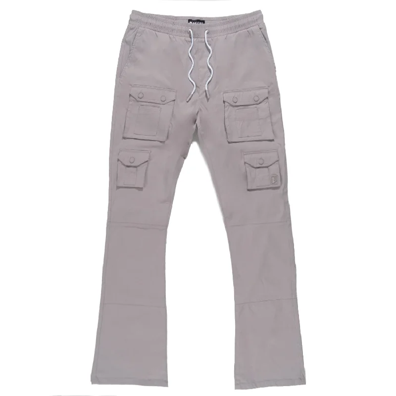 Clearance Sale M1633 Colton 34” Stack Nylon/Spandex  Sweat Pants - Gray