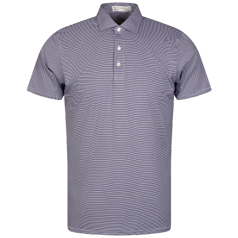 Final Clearance The Perkins Knit Polo Navy/White - AW24