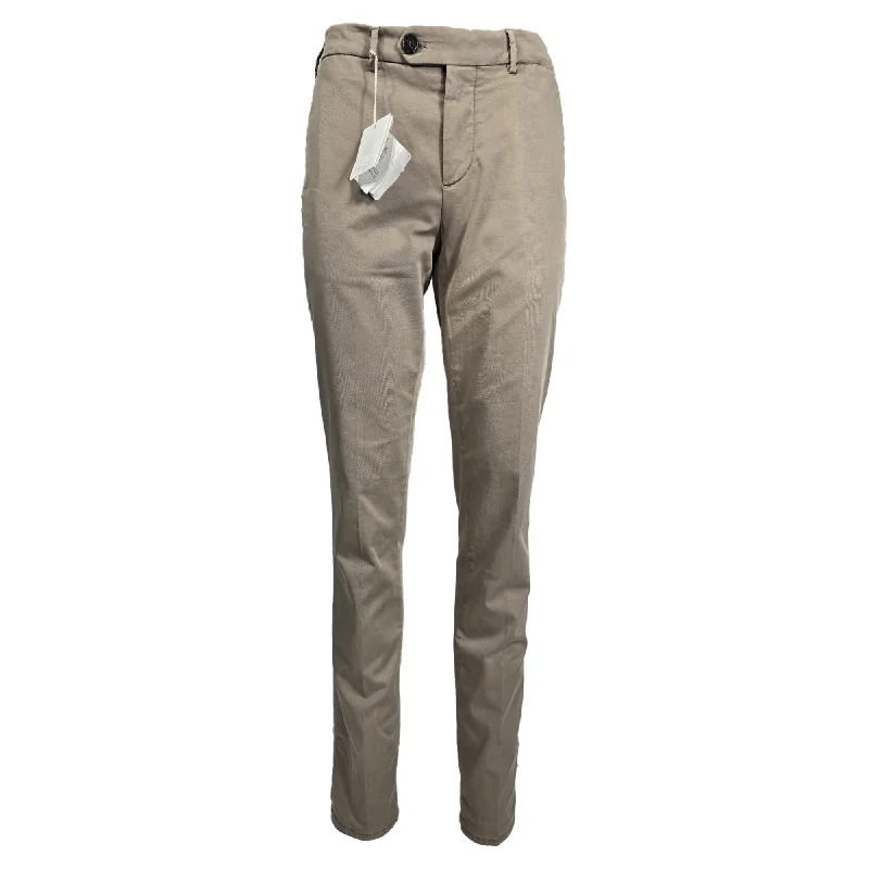 Now or Never Brunello Cucinelli Slim-Fit Trousers in Beige Cotton