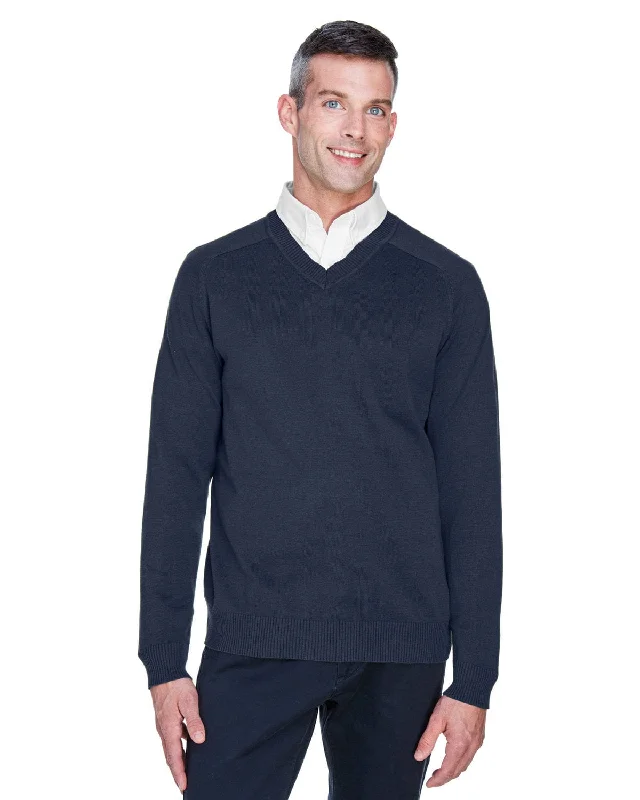 Weekend Savings Sensation Devon & Jones Mens V-Neck Sweater | Navy