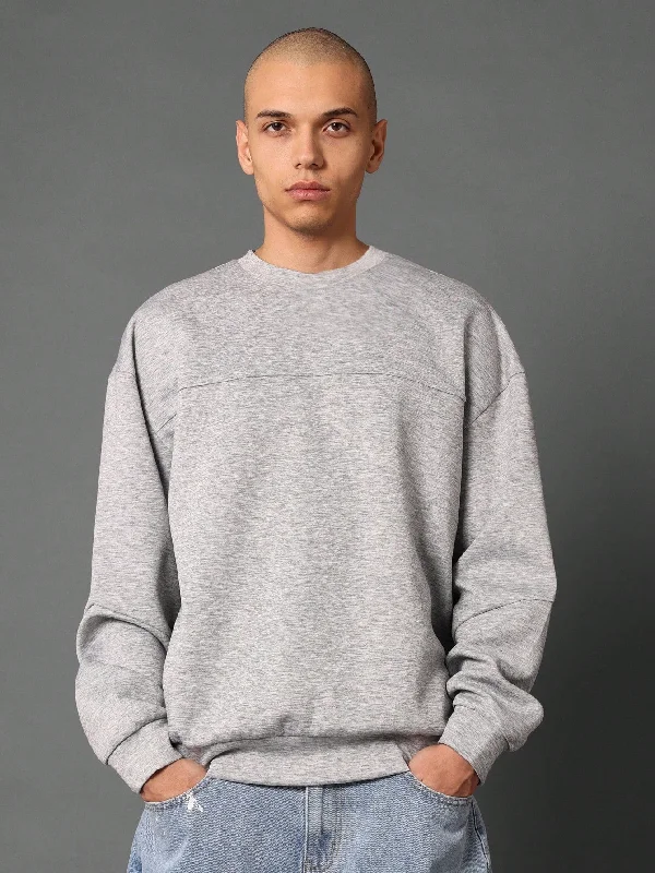 TIME-Limited Offer Regular Fit Paneled Sweatshirt In Neoprene