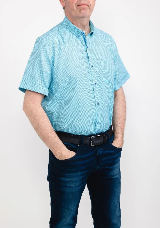 Best Bargains 6th Sense Houndstooth Shirt, Blue & White