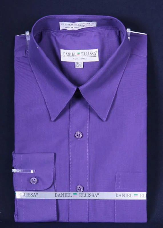 Fantastic Savings Men's Purple Long Sleeve Dress Shirt