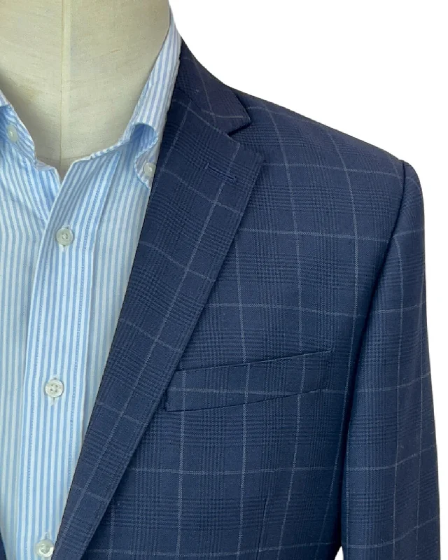 Weekend Savings Spectacular Navy Blue Checked Jacket
