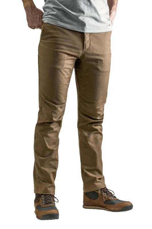 Weekend Specials You Can't Miss Men's Flex Canvas Pants - 32" Inseam In Brown