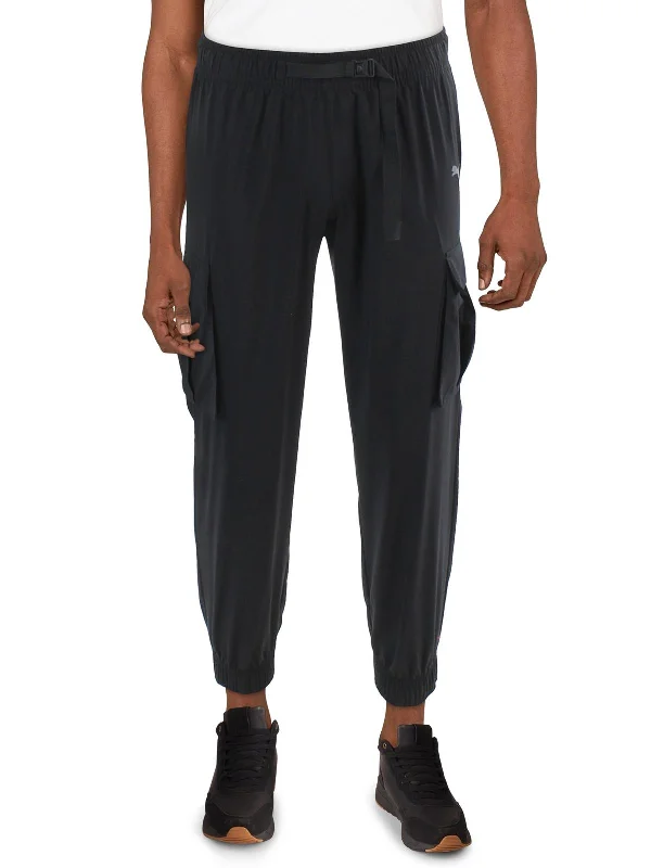Weekend Savings Bonanza Mens Woven Mid Rise Cargo Pants