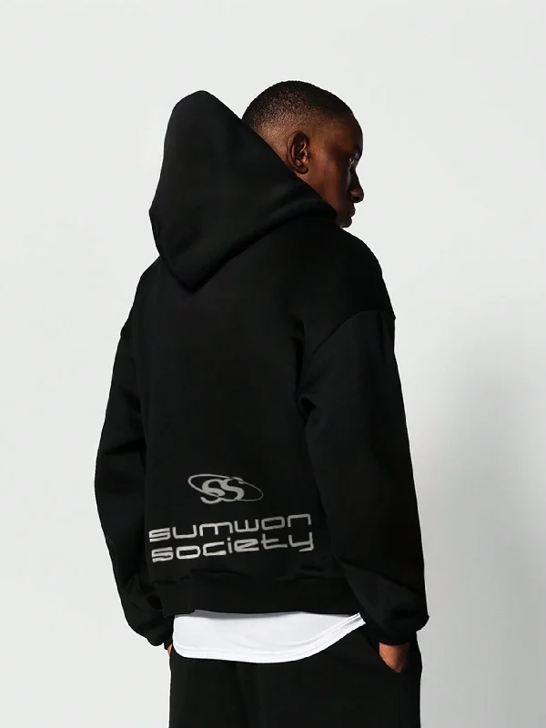Weekend Bargains to Love Overhead Hoodie With Letter Graphic Print