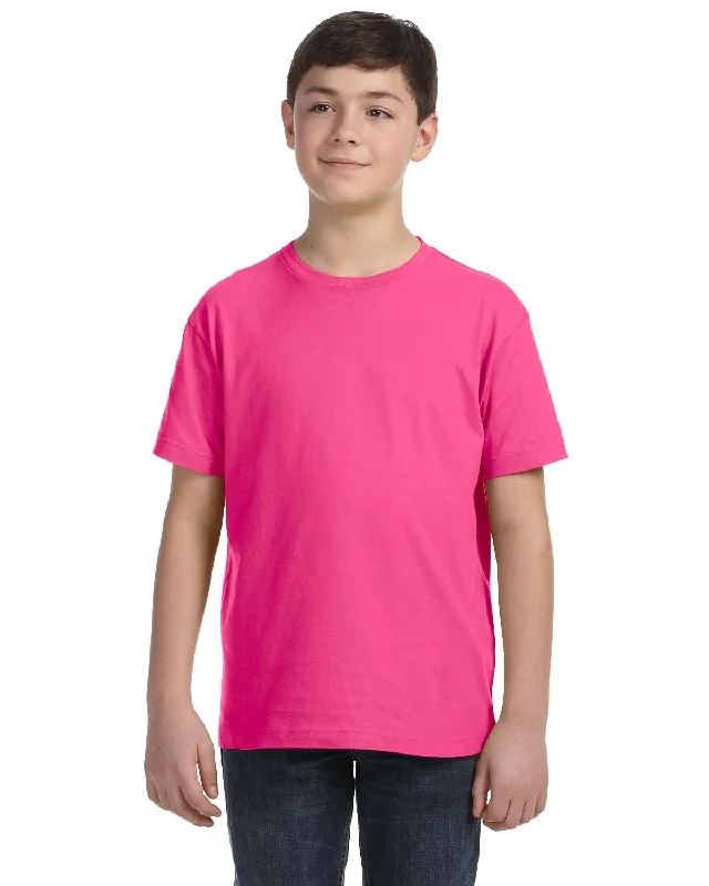 Limited Quantity LAT Youth Fine Jersey T-Shirt | Hot Pink