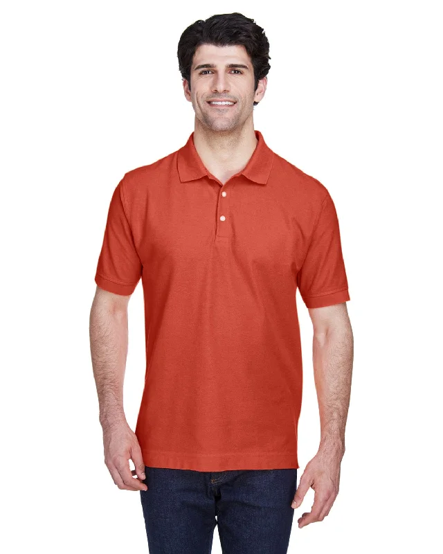 Weekend Specials to Grab Devon & Jones Fine Pima Pique Polo Shirt | Rust