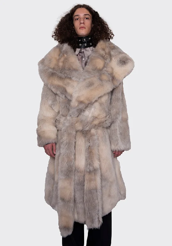 Weekend Discounts to Enjoy MANS AW22-OUT04-001 JAMES COAT LIGHT GREY