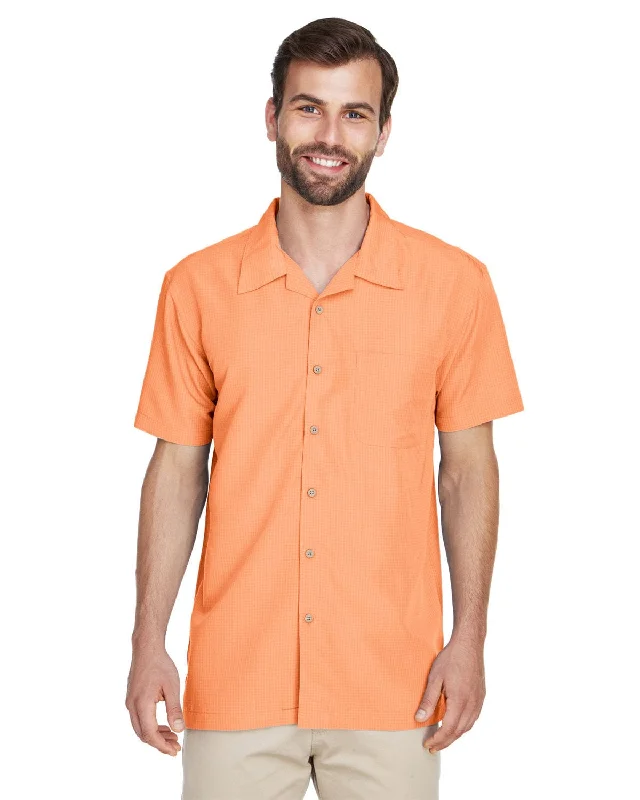 Fantastic Savings Harriton Barbados Textured Camp Shirt | Nectarine