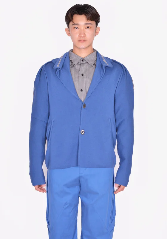 Celebrate the Weekend with Discounts KIKO KOSTADINOV MEN KKSS24KN06-87 UGO KNITTED BLAZER STEEL BLUE/ASH GREY Celebrate the Weekend with Discounts KIKO KOSTADINOV MEN KKSS24KN06-87 UGO KNITTED BLAZER STEEL BLUE/ASH GREY