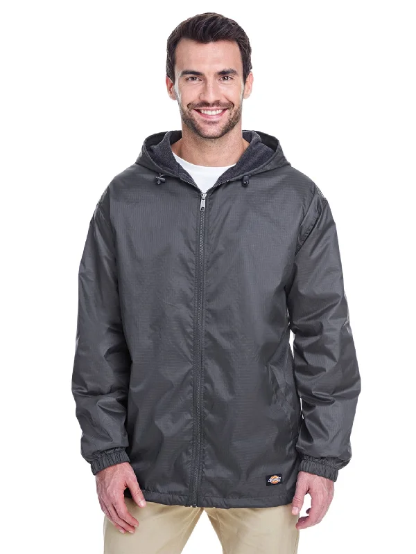 Savings Spectacular Dickies Fleece-Lined Hooded Nylon Jacket